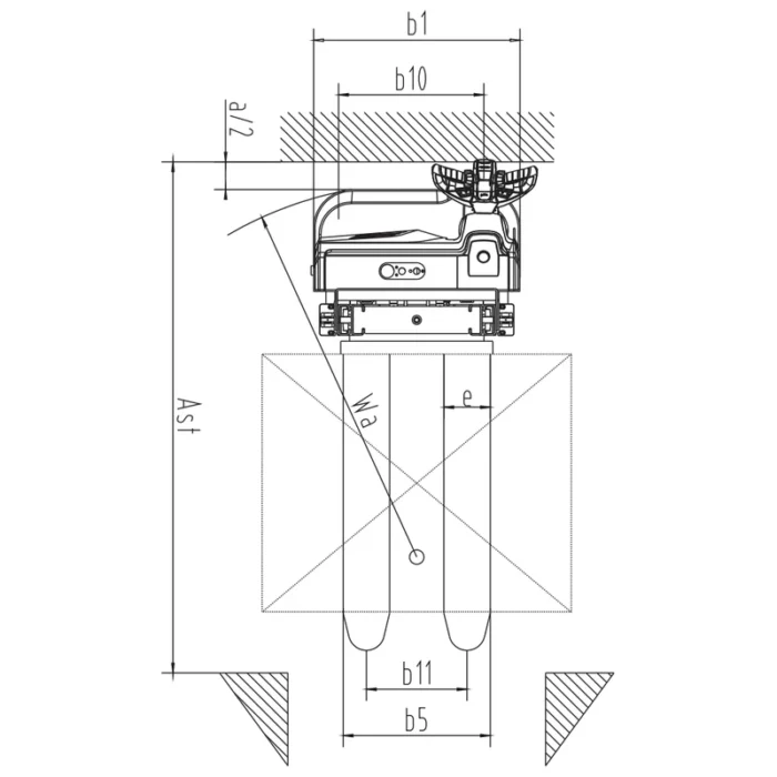 Električni paletni slagač visine dizanja 1600–3300 mm