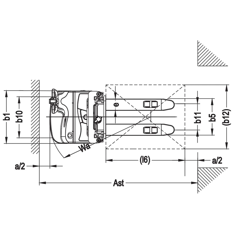 Paletni slagač EVV10/EVV12/EVV15 sa visinom dizanja do 5600 mm
