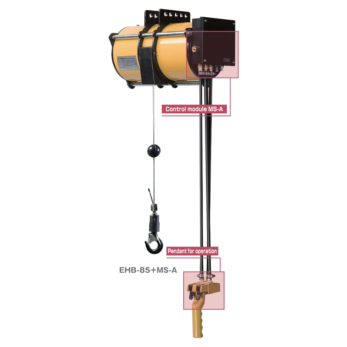 ENDO EHB ATEX pneumatski balanser MS-A, radni opseg 32–270 kg