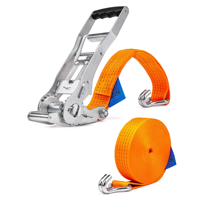 ERGO dvodjelna traka za vezivanje tereta sa čegrtaljkom (DKG5-50-ERGO) 5000 kg, 50 mm