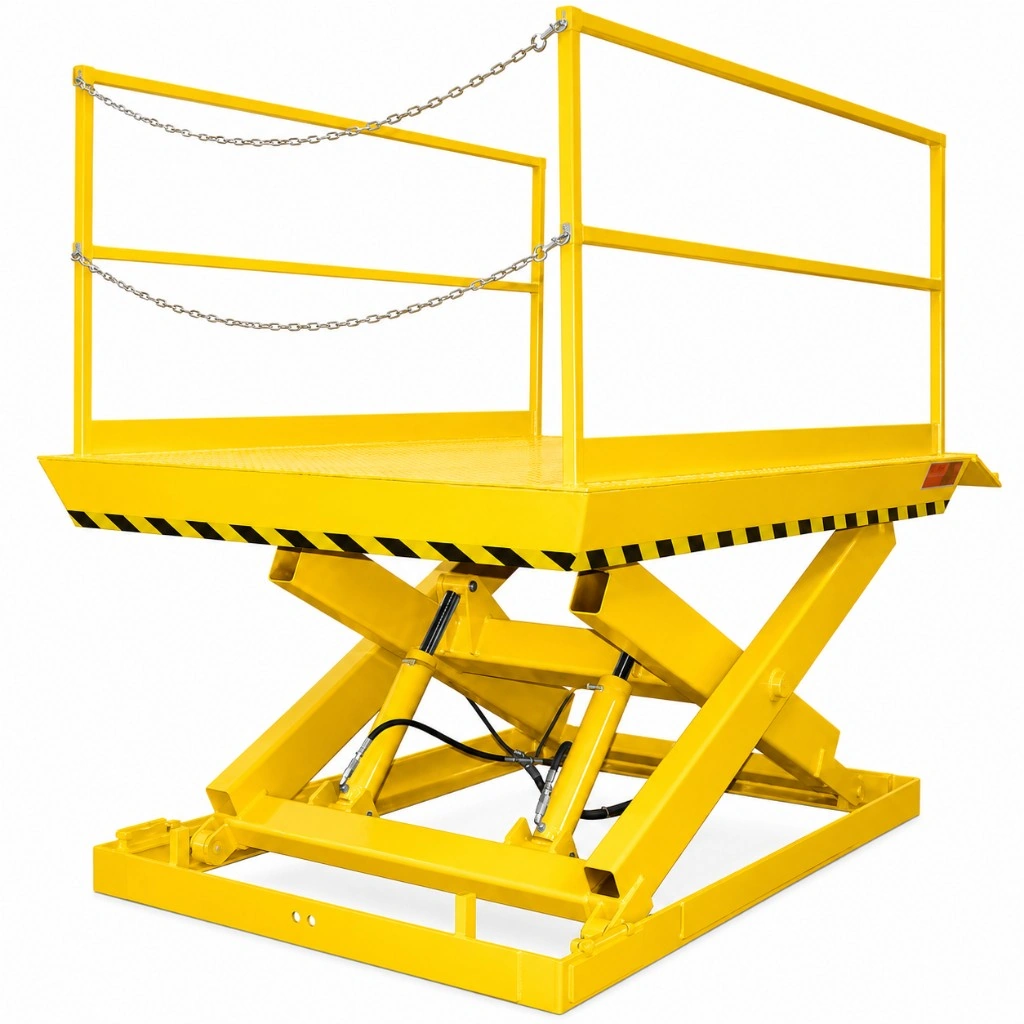 Podignuta hidraulična pretovarna rampa HPSU 2700 kg