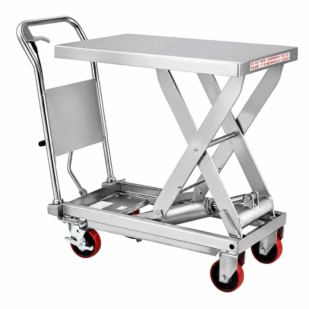 Mobilni podizni sto od nerđajućeg čelika (MPS500S) 500 kg