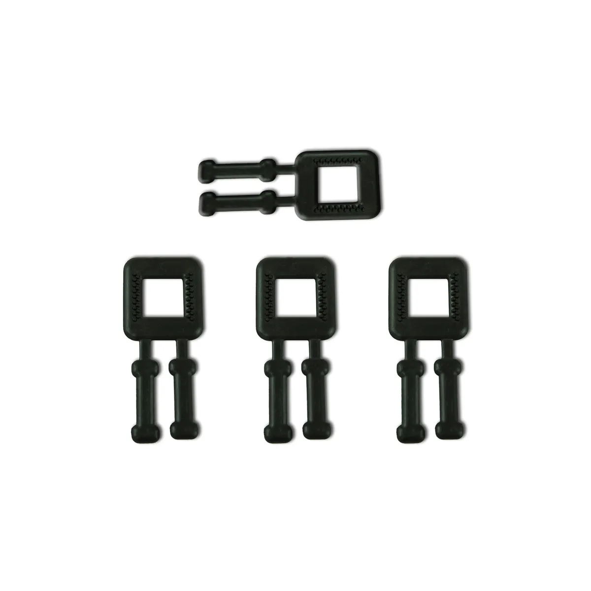 Crne plastične kopče za PP trake za pakovanje (BUCKLES-4P) 12 mm
