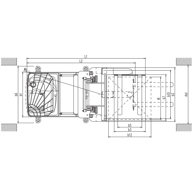 Viljuškar REV15BP sa visinom dizanja 5000–10500 mm – prikaz 5